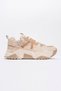 LEONA Beige Women's Sports Sneakers - 4