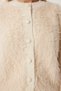 Women's Cream Soft Bearded Knitwear Cardigan Mx00180 - 6