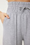 Women's Gray Pocketed Basic Knitted Sweatpants XR00018 - 6