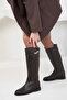 Genuine Leather Brown Women's Boots - Model 20135