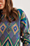 Women's Camel Kilim Pattern Knitwear Sweater Kzk-19000869 - 5