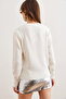 Women's Ecru Embroidered Soft Textured Sweater Kzk- 19000930 - 5