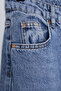 Mavi Kurdele/Fiyonk Detaylı Normal Bel Wide Leg Geniş Paça %100 Pamuk Jeans TWOSS25JE00035 - 9