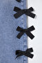 Mavi Kurdele/Fiyonk Detaylı Normal Bel Wide Leg Geniş Paça %100 Pamuk Jeans TWOSS25JE00035 - 8