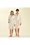 Solid Unisex Bathrobe Ecru