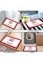 Door Mat - Modern and Stylish Door Mat |   For Home, Office, and Outdoor Use (Kırmı - 4