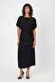 Side Gathered Midi Length Dress (B24-00246) - 3