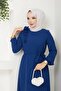 Loose Cut Hijab Dress Crepe Fabric - 5