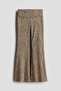 Flared foldover-waist leggings