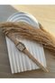 Öztel Vintage Minimalist Leather Cord Vintage Women's Wristwatch Rectangular Case - 5
