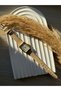 Öztel Vintage Minimalist Leather Cord Vintage Women's Wristwatch Rectangular Case - 3