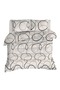 Easy-Iron Duvet Cover Set Double Line Rondom Cream - 5