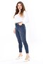 Women's Plus Size Cup Stitched High Waist Skinny Lycra Jeans 65N38092 - 4
