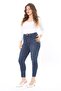 Women's Plus Size Cup Stitched High Waist Skinny Lycra Jeans 65N38092 - 5