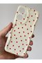 Realme C55 Case Camera Protected Wave Edge Red Heart Pattern Silicone Cover - 3