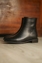 Women's Zippered Daily Boots Longa Black - 5