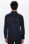 Men's Regular Fit Classic Cut Cotton Single Pocket Dobby Black Shirt - 5