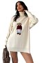 Women's Knitwear Sweater - Teddy Bear Turtleneck Oversize 650 - 3
