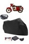Jawa 250 Sport Rear Bag Compatible Black Motorcycle Canvas Waterproof Durable Fabric