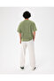 Green Organic Cotton Short Sleeve Men's Oversize T-Shirt - 4