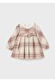 Long Sleeve Plaid Girl's Dress_Mnvs2903