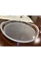 3Pcs Monocrystalline Gold Silvery Party Christmas Presentation Tray (Round) - 4