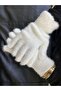Long White Plush Gloves - Winter Gift, for New Year Birthday Christmas Valentines - 3