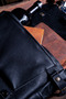 Stylish and Functional French Style Women's Leather Shoulder Bag – Handmade Genuine Leather Black - 7