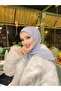شال نسائي جاهز باللون الرمادي الجليدي من Shawl