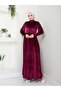 Velvet Balloon Sleeve Dress - 4