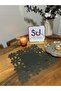 Khaki Green Color Napkins 6 Pieces - 3