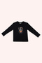 Boy's Space Printed Black Pajamas Set - 2