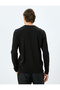 Crew Neck Long Sleeve Basic Knitwear Sweater - 4