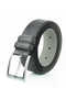 Gray Men's Belt Faux Leather, Gift, Special Boxed 3.50 cm - 3