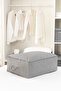 Large size under bed pillow quilt sweater remnant / 62x46x22 - 3