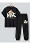 Armi Nice Printed T-Shirt & Elastic Sweatpants Girls' Bottom-Top Set
