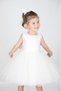 Girls Birthday Prom Show Dress with Neckline and Bowknot Pearls