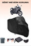 Black Bajaj Pulsar Rs 200 Motorcycle Tarpaulin Rear Bag Not Compatible