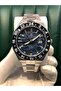 Steel Sapphire Glass Calendar Butterfly Clasp Ceramic Bezel Waterproof Gmt Automatic Men's Wristwatch - 4