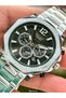 Brand Green Dial Steel Band Silver Color Men Wrist Watch - 4