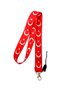 Turkish Flag Pattern Neck Lanyard Strap Name Badge Holder-Phone Strap