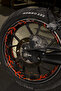 Red Lightning Lightning Sticker Set with Reflector for Engine Rim (Enough for All Wheels) (Set of 64)