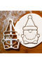 Gnome Dwarf New Year's Dough Shaper/Cookies/Ceramic/Polymer/Play Dough/Candy Dough/7X11Cm - 3