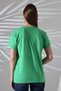 Women's Green Crew Neck Basic Short Sleeve T-Shirt - 7