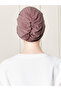 Pleated Practical Stripe Bonnet Dark Mink - 5