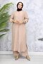 Merve Hac Ve Umre Double Suit Outfit Beige - 3