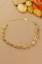 100% Steel 316L Trendy Bracelet Modern Gold Steel Bracelet Does Not Tarnish or Fade 19+5 cm