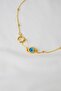 Yellow Evil Eye Beaded Chain Necklace – Minimal Bijouterie Women's Necklace