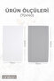 Set of 6 Plain Gray-White Bath Towels - 70X140 Cm, 490 Gr, 100% Cotton, Spa and Hotel Towels - 2