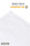 Set of 6 Plain Gray-White Bath Towels - 70X140 Cm, 490 Gr, 100% Cotton, Spa and Hotel Towels - 3
